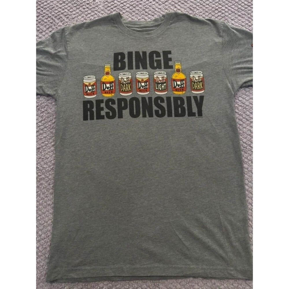 Universal Studios The Simpsons Duff Beer "Binge Responsibly"